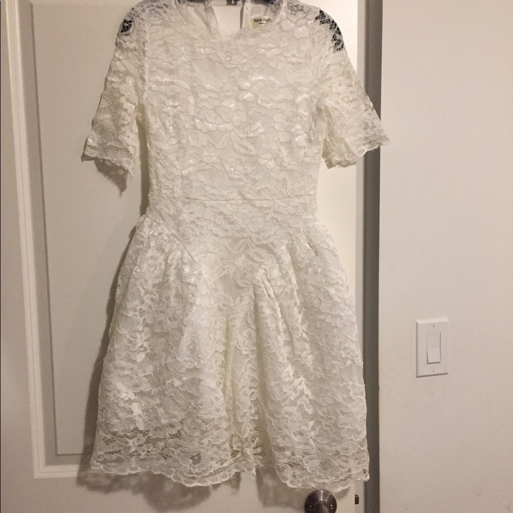 White lace dress